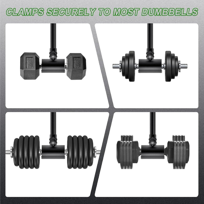 Adjustable Dumbbell to Barbell Converter Ez Curling Bar