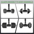 Adjustable Dumbbell to Barbell Converter Ez Curling Bar