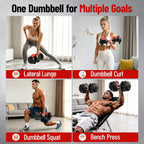 Adjustable Dumbbells 12.5KG 18KG 24KG Pair (Set of 2)