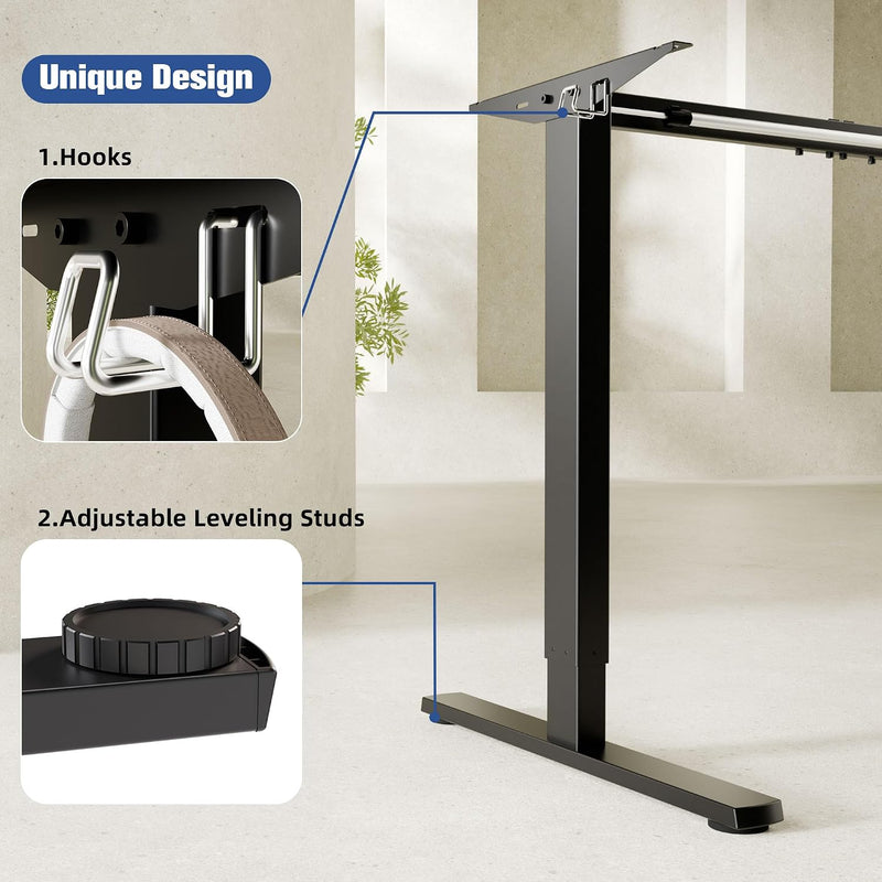 Adjustable Electric Standing Desk Frame Two-Stage