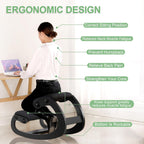 Adjustable Ergonomic Kneeling Chair Height Customisable Rocking