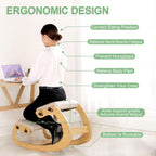Adjustable Ergonomic Kneeling Chair Height Customisable Rocking