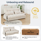 Adjustable Floor Sofa Couch with 2 Pillows Multi-Functional