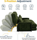 Adjustable Floor Sofa Couch with 2 Pillows Multi-Functional