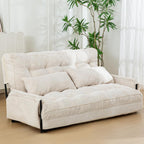 Adjustable Floor Sofa Couch with 2 Pillows Multi-Functional