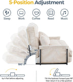 Adjustable Floor Sofa Couch with 2 Pillows Multi-Functional