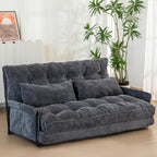 Adjustable Floor Sofa Couch with 2 Pillows Multi-Functional