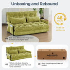 Adjustable Floor Sofa Couch with 2 Pillows Multi-Functional