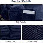 Adjustable Floor Sofa Couch with 2 Pillows Multi-Functional