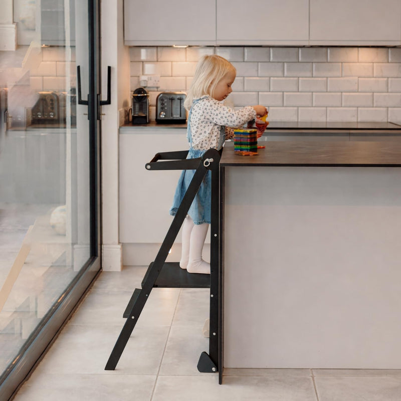 Adjustable Foldable Learning Tower for Children 1-6 Years