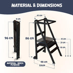 Adjustable Foldable Learning Tower for Children 1-6 Years