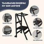 Adjustable Foldable Learning Tower for Children 1-6 Years