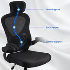 Adjustable Headrest Office Chair High-Back Ergonomic Computer