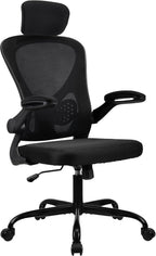 Adjustable Headrest Office Chair High-Back Ergonomic Computer