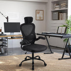 Adjustable Headrest Office Chair High-Back Ergonomic Computer