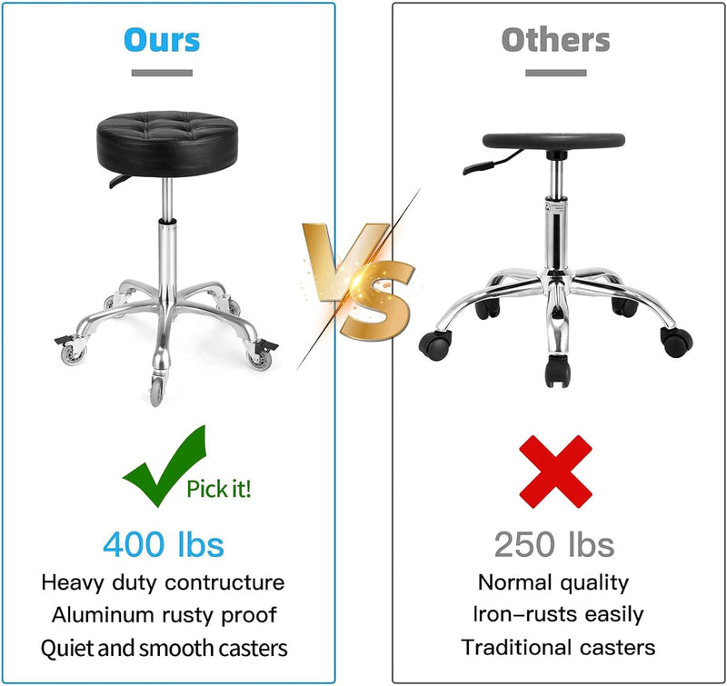 Adjustable Heavy Duty Stool Rolling Stools with Locking