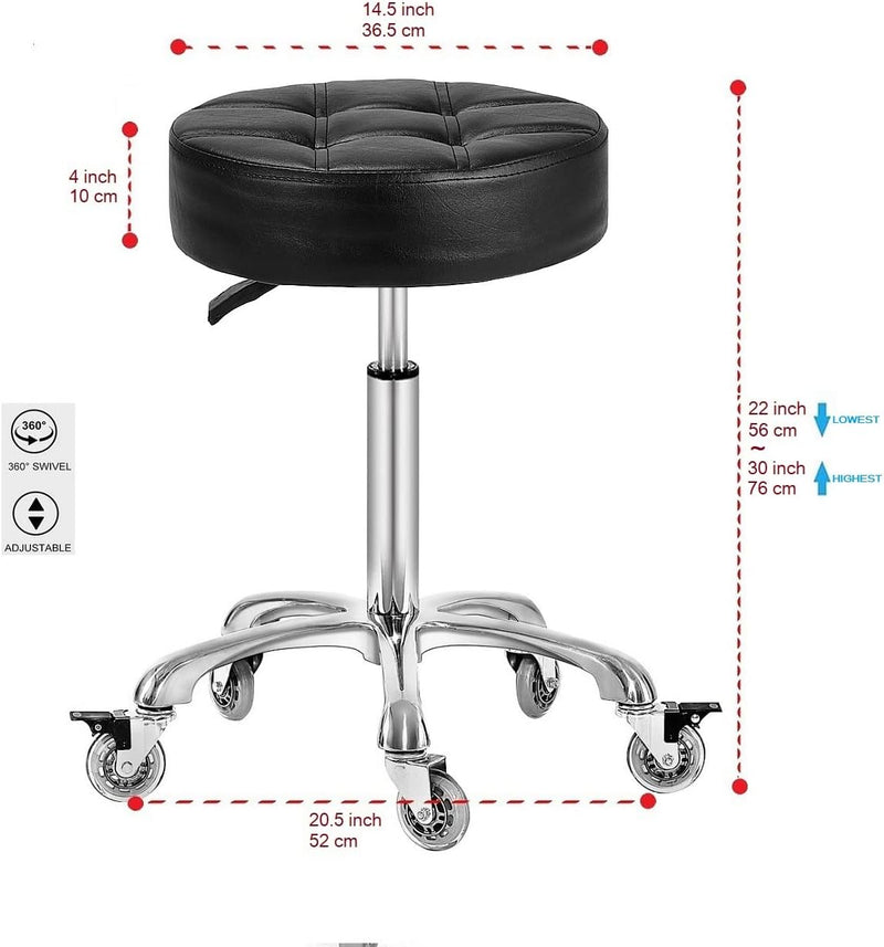 Adjustable Heavy Duty Stool Rolling Stools with Locking