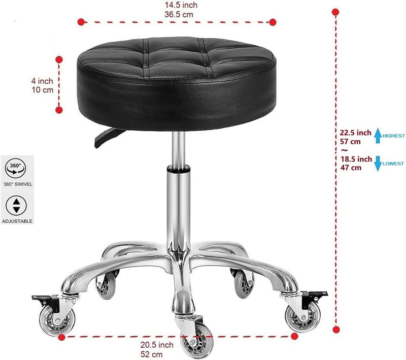 Adjustable Heavy Duty Stool Rolling Stools with Locking