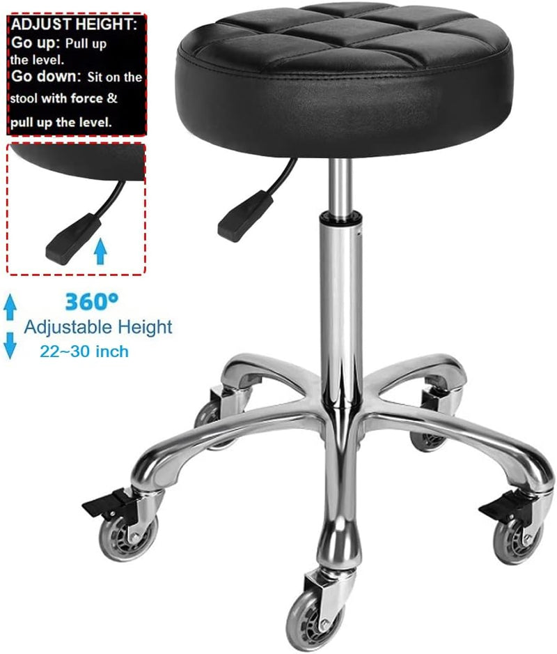 Adjustable Heavy Duty Stool Rolling Stools with Locking