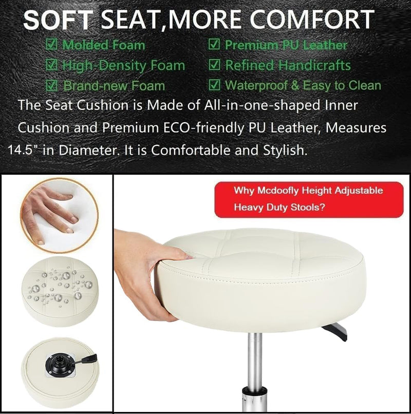 Adjustable Heavy Duty Stool Rolling Stools with Locking
