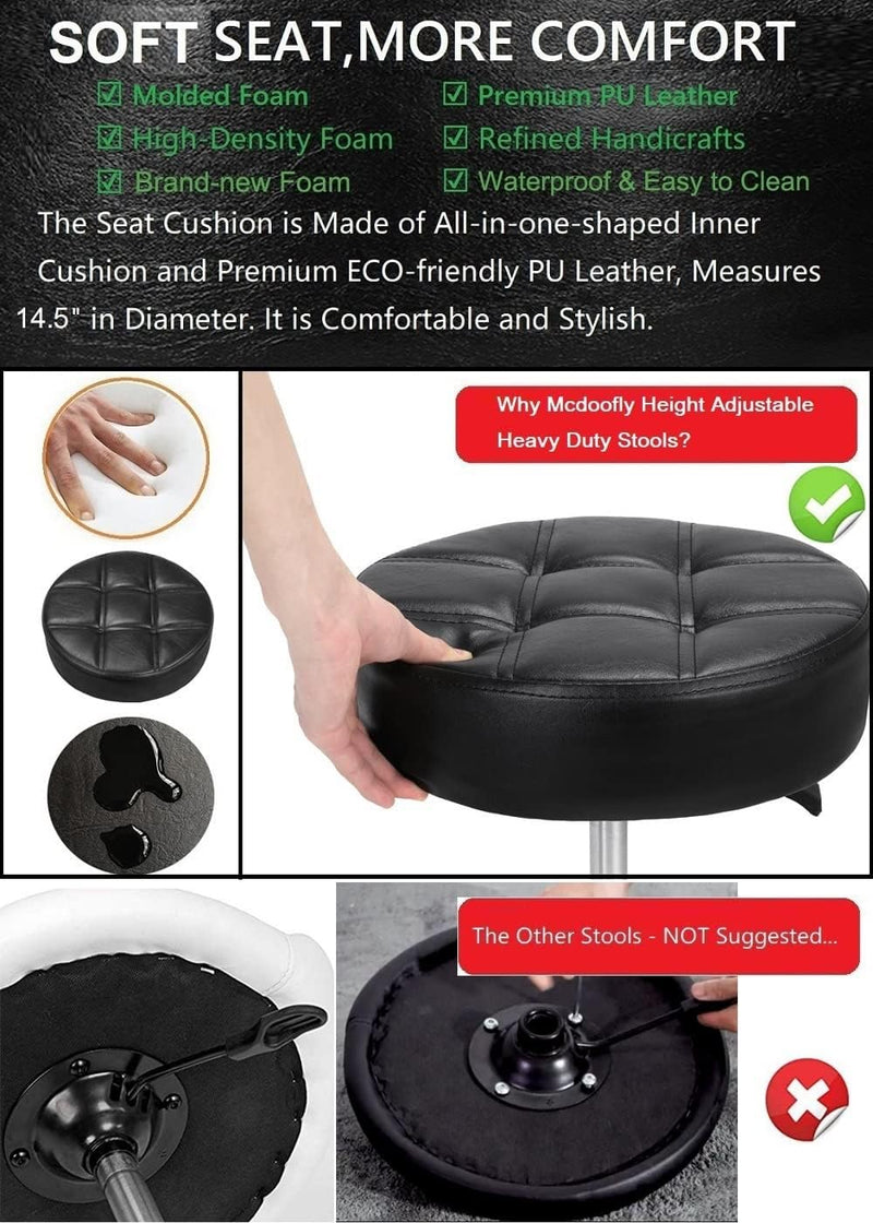 Adjustable Heavy Duty Stool Rolling Stools with Locking