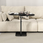 Adjustable Height C Shaped Side Table 360degreesswivel Bedside