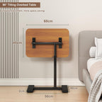 Adjustable Height C Shaped Side Table 360degreesswivel Overbed