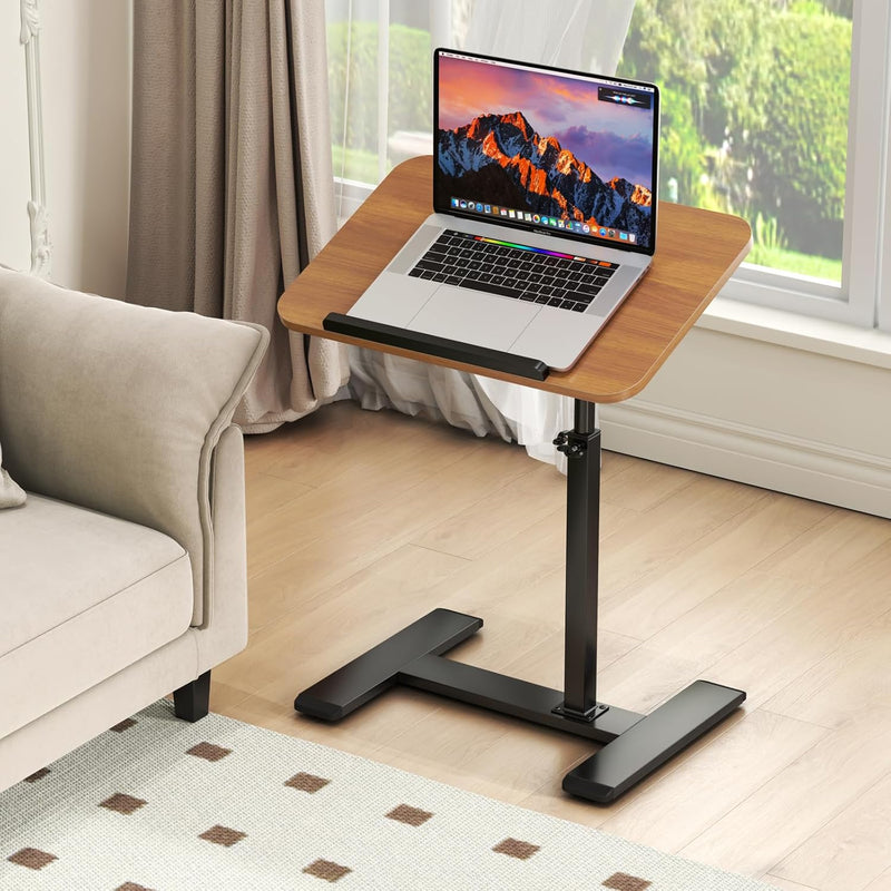 Adjustable Height C Shaped Side Table 360degreesswivel Overbed