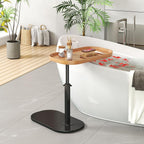Adjustable Height C Shaped Side Table 360degreesswivel Sofa