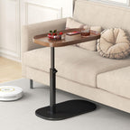 Adjustable Height C Shaped Side Table 360degreesswivel Sofa