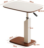 Adjustable Height C Shaped Side Table with Pneumatic