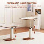Adjustable Height C Shaped Side Table with Pneumatic
