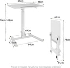 Adjustable Height Small Standing Desk Foldable Laptop Table