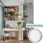 Adjustable Indoor Plant Stands Double Tension Pole Stainless