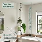 Adjustable Indoor Plant Stands Double Tension Pole Stainless