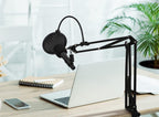 Adjustable Microphone Arm Stand with Pop Filter