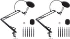 Adjustable Microphone Arm Stand with Pop Filter