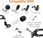Adjustable Microphone Arm Stand with Pop Filter