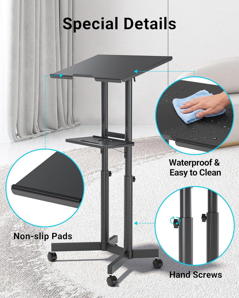 Mobile Laptop Desk 60 X 40CM Height
