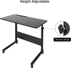 Adjustable Movable Wooden Laptop Table 71.5 to 91CM