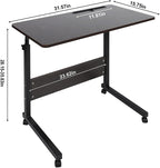 Adjustable Movable Wooden Laptop Table 71.5 to 91CM