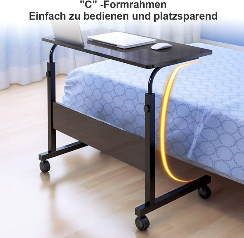 Adjustable Movable Wooden Laptop Table 71.5 to 91CM
