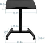 Foot Pedal Height Adjust Pneumatic Overbed Foldable Table