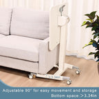 Foot Pedal Height Adjust Pneumatic Overbed Foldable Table
