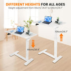 Adjustable Pneumatic Overbed Table with Wheels Split Top