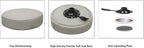 Adjustable Rolling Stool Chair with Wheels for Massage