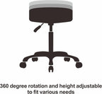 Adjustable Rolling Stool Chair with Wheels for Massage