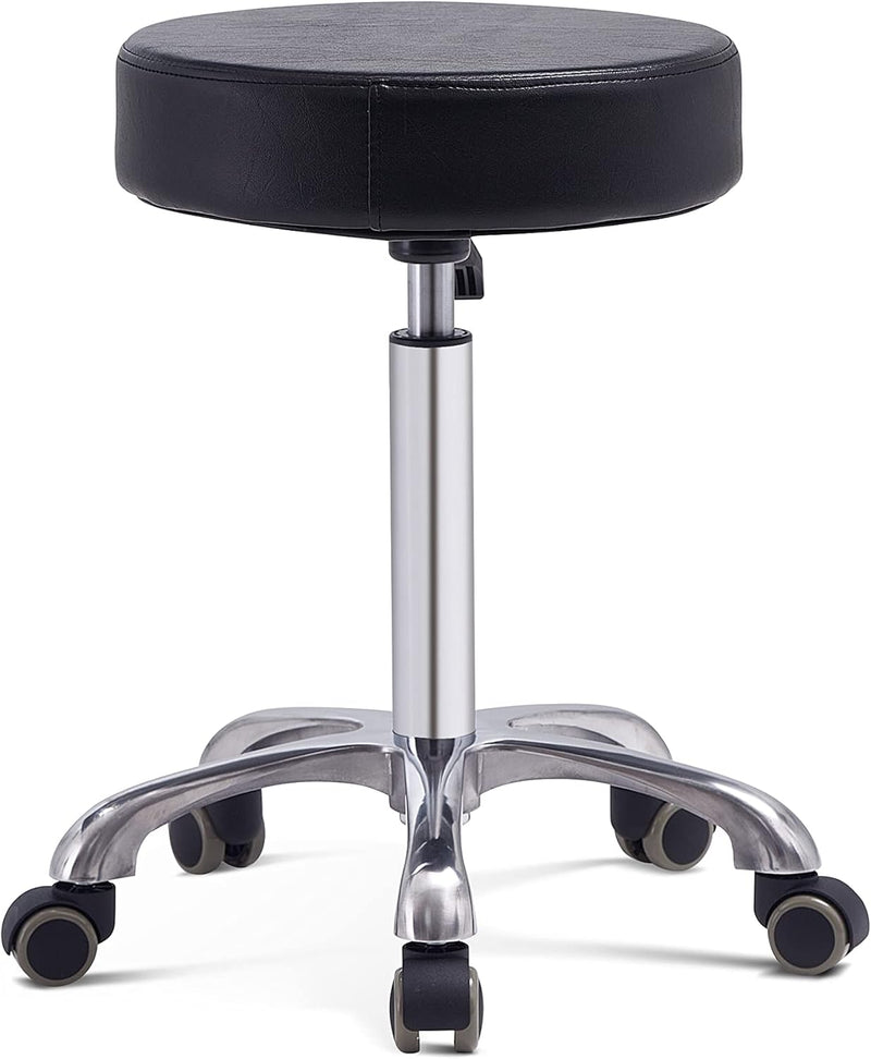 Adjustable Rolling Stool Chair with Wheels for Massage