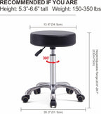 Adjustable Rolling Stool Chair with Wheels for Massage