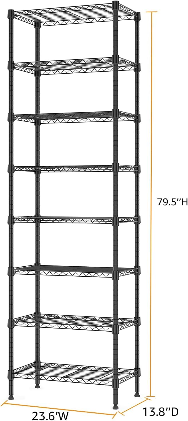 Adjustable Shelves Heavy Duty Wire Pantry Shelving